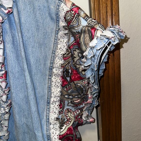 Rework oversized demin long vest - Picture 4 of 7